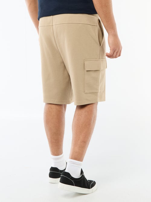 Bermuda de punto piqué con bolsillos de solapa - Kiabi