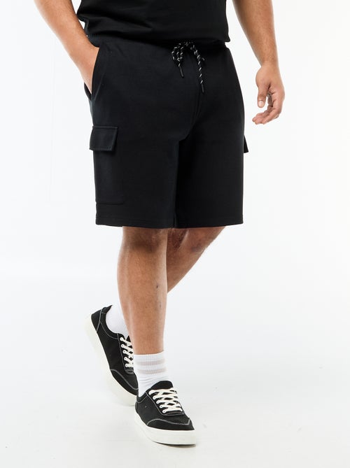 Bermuda de punto piqué con bolsillos de solapa - Kiabi