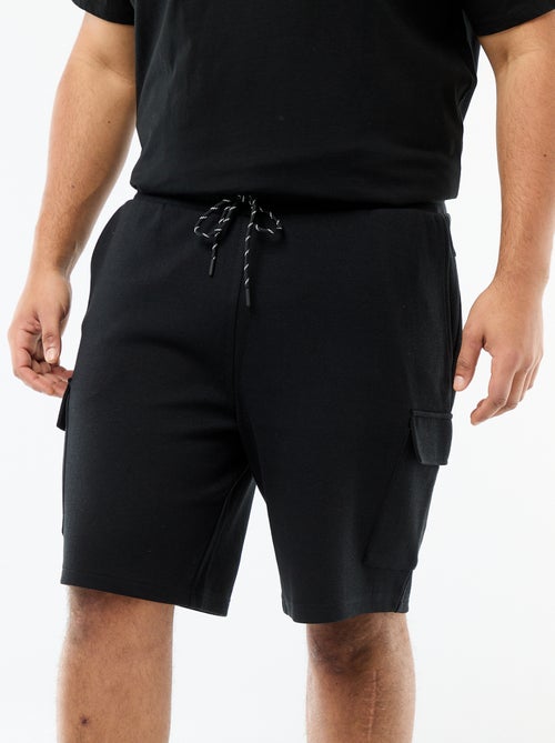 Bermuda de punto piqué con bolsillos de solapa - Kiabi