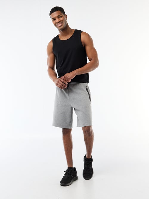 Bermuda de punto piqué estilo deportivo - Kiabi