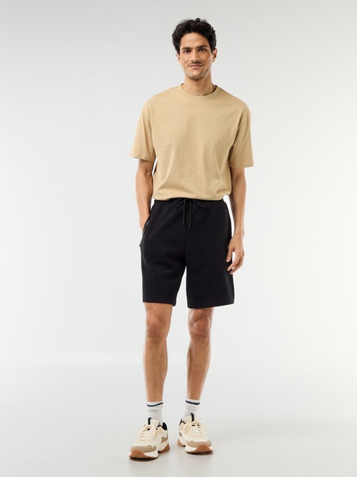 Bermuda de punto piqué estilo deportivo - Kiabi