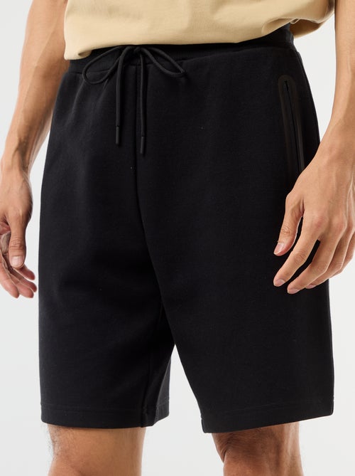 Bermuda de punto piqué estilo deportivo - Kiabi