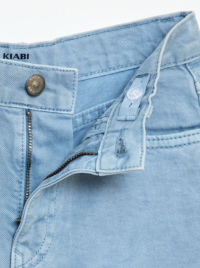 Bermuda de sarga 5 bolsillos Azul - Kiabi