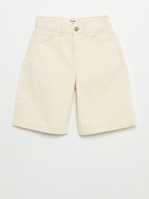 Bermuda de sarga 5 bolsillos - Kiabi
