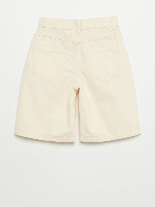 Bermuda de sarga 5 bolsillos - Kiabi