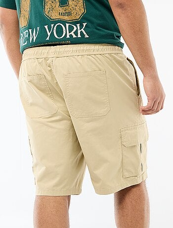 Bermuda de sarga multibolsillos