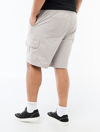 Bermuda de sarga multibolsillos