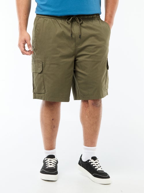 Bermuda de sarga multibolsillos - Kiabi