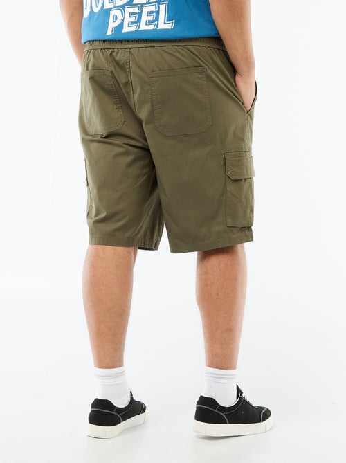 Bermuda de sarga multibolsillos - Kiabi