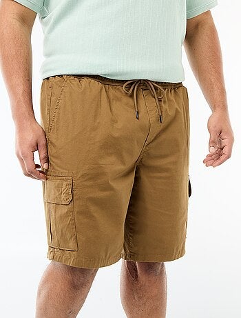 Bermuda de sarga multibolsillos