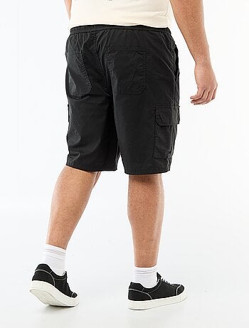Bermuda de sarga multibolsillos
