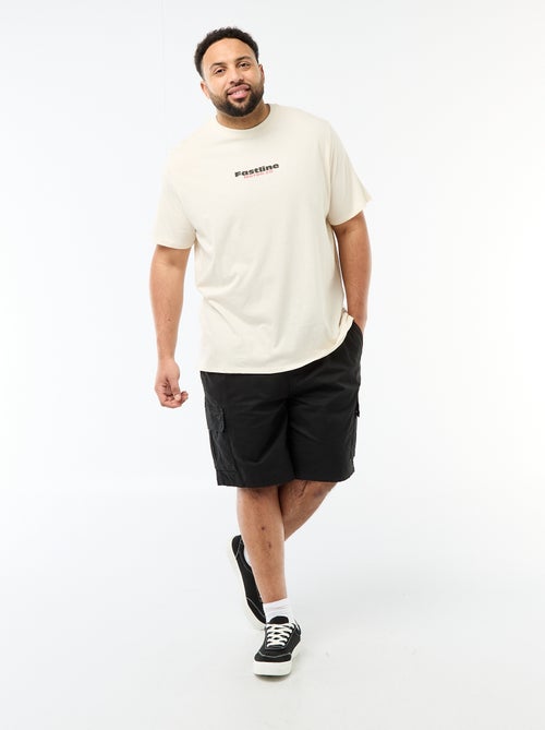 Bermuda de sarga multibolsillos - Kiabi