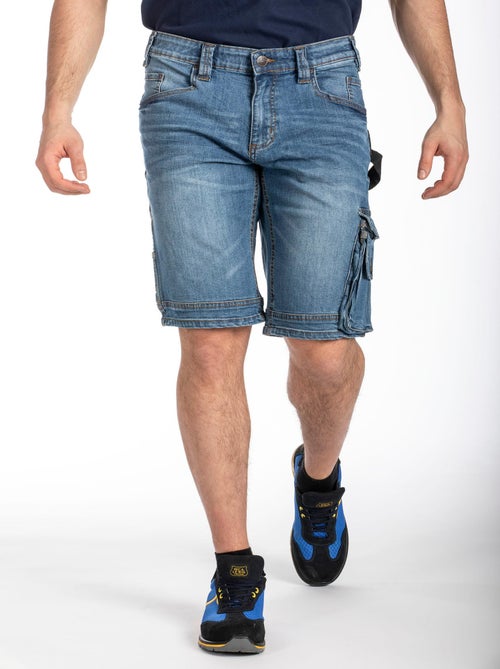 Bermuda de trabajo multipolso denim elástica DENIM 'Rica Lewis' - Kiabi