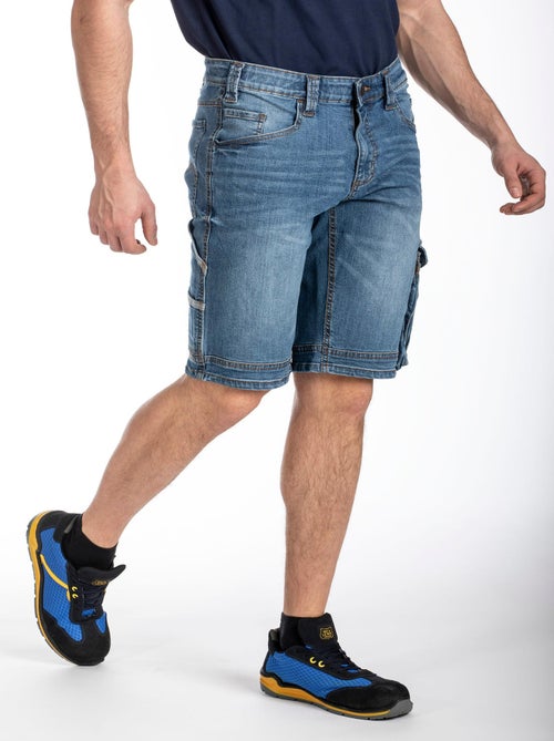 Bermuda de trabajo multipolso denim elástica DENIM 'Rica Lewis' - Kiabi