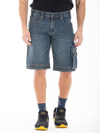 Bermuda de trabajo multipolso elástica sucio DENIM 'Rica Lewis'