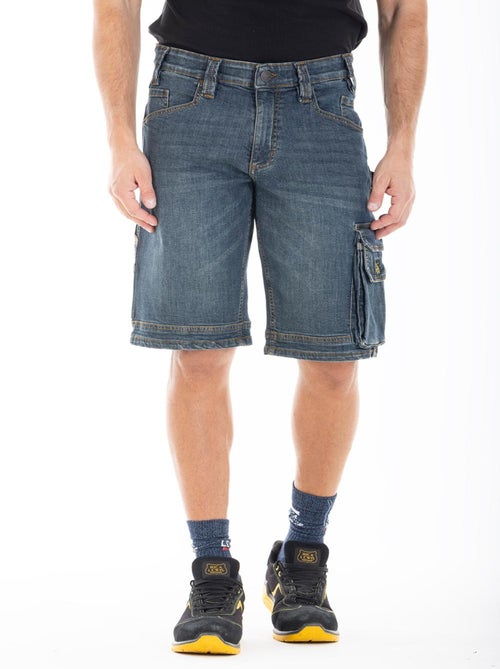 Bermuda de trabajo multipolso elástica sucio DENIM 'Rica Lewis' - Kiabi