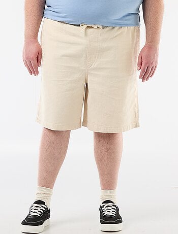 Bermuda de twill con cordones ajustables