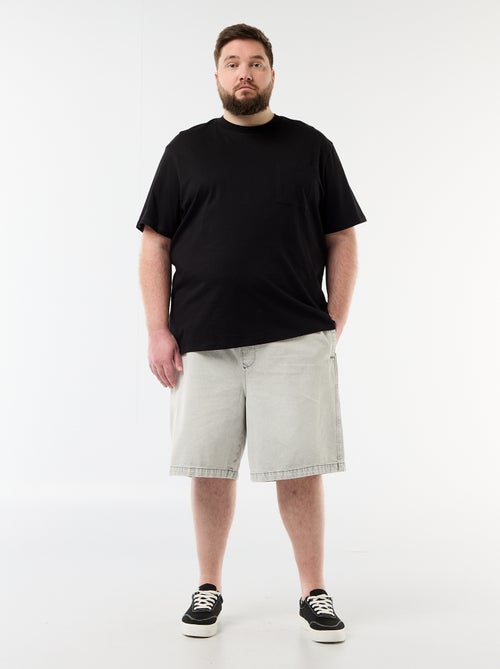 Bermuda de twill con cordones ajustables - Kiabi