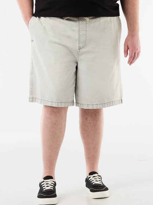 Bermuda de twill con cordones ajustables - Kiabi
