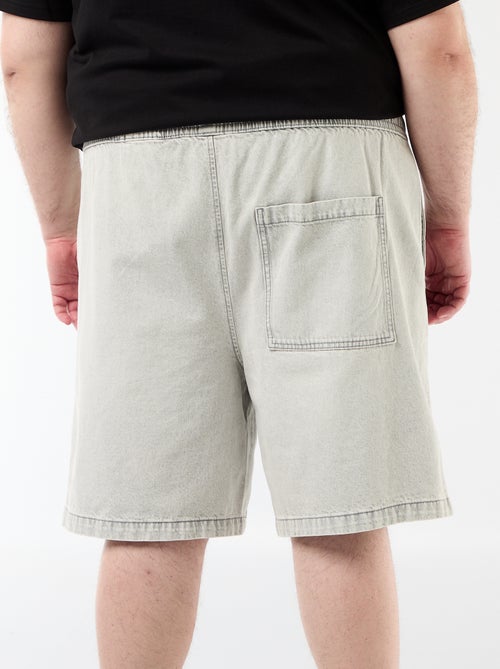 Bermuda de twill con cordones ajustables - Kiabi