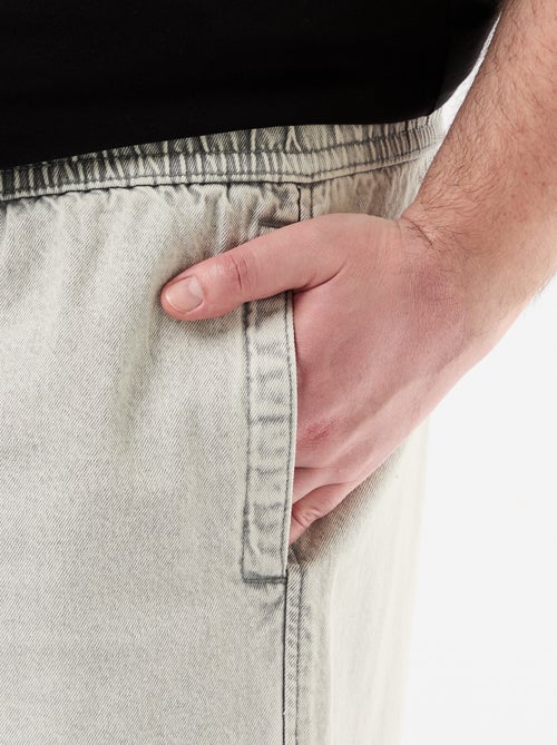 Bermuda de twill con cordones ajustables - Kiabi