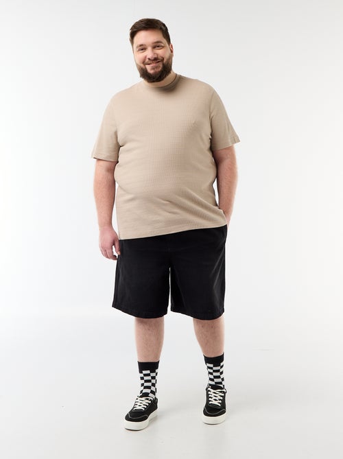 Bermuda de twill con cordones ajustables - Kiabi