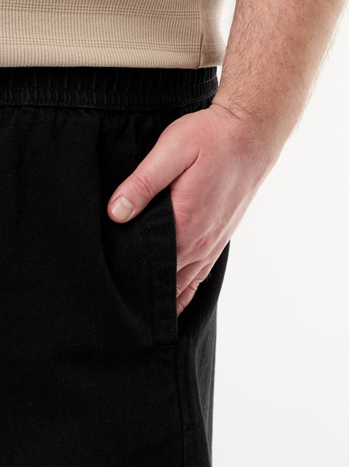 Bermuda de twill con cordones ajustables - Kiabi