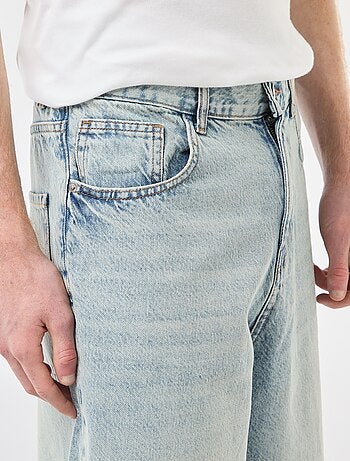 Bermuda denim baggy de algodón