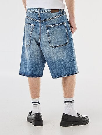 Bermuda denim baggy de algodón
