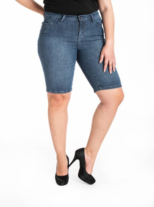 Bermuda denim con cinturón elástico 'OBER' - Kiabi