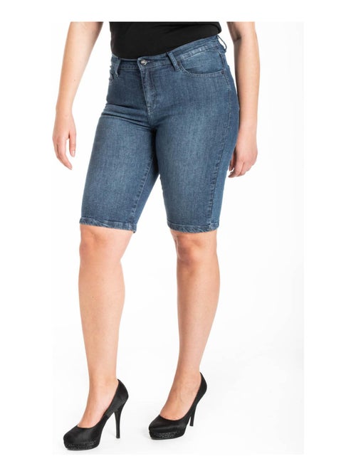 Bermuda denim con cinturón elástico 'OBER' - Kiabi