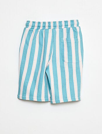 Bermuda en felpa francesa con estampado