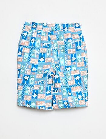 Bermuda en felpa francesa con estampado