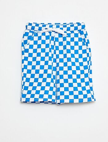Bermuda en felpa francesa con estampado