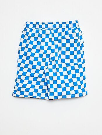 Bermuda en felpa francesa con estampado