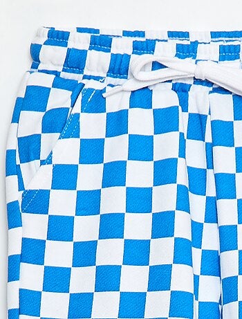 Bermuda en felpa francesa con estampado