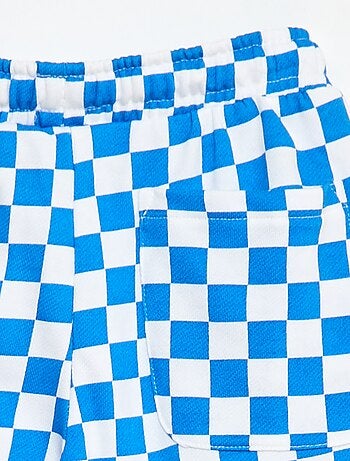 Bermuda en felpa francesa con estampado