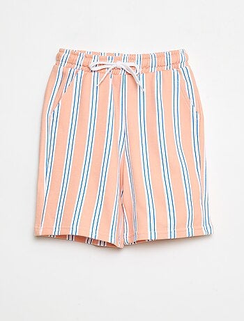 Bermuda en felpa francesa con estampado