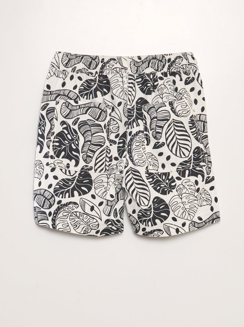 Bermuda estampada BLANCO - Kiabi