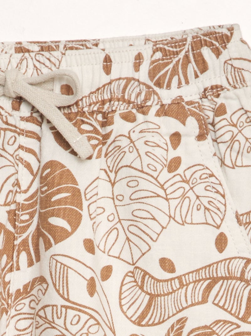 Bermuda estampada BLANCO - Kiabi