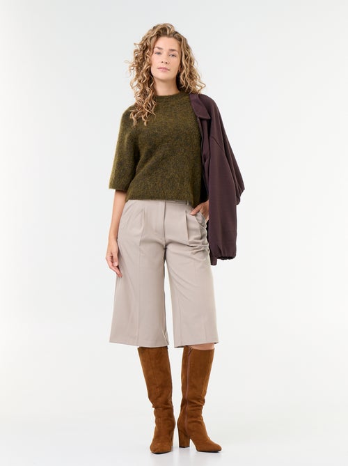 Bermuda larga corte chino - Kiabi