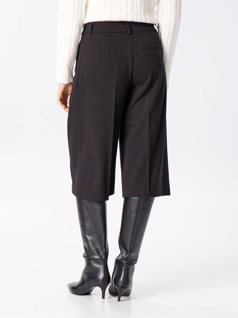 Bermuda larga corte chino Negro - Kiabi