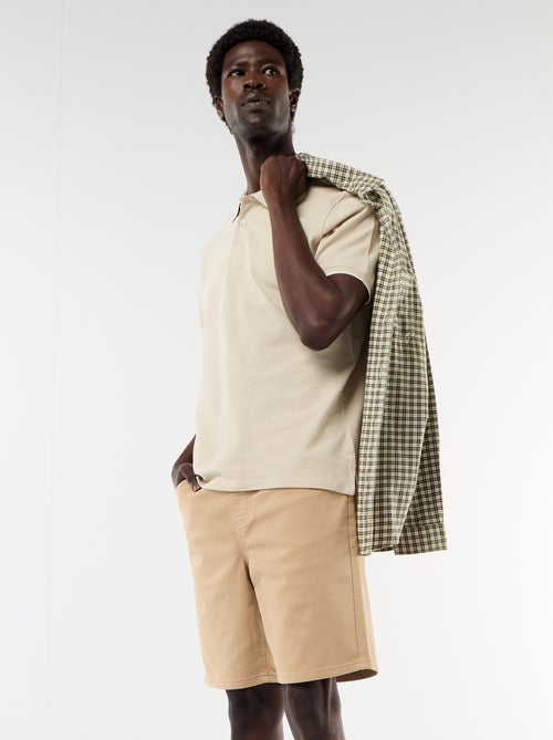 Bermuda ligera con cordones ajustables - Kiabi