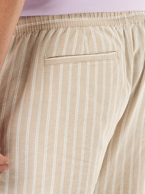 Bermuda ligero liso con 4 bolsillos - Kiabi