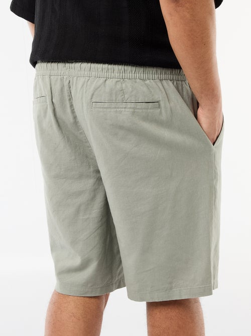 Bermuda ligero liso con 4 bolsillos - Kiabi