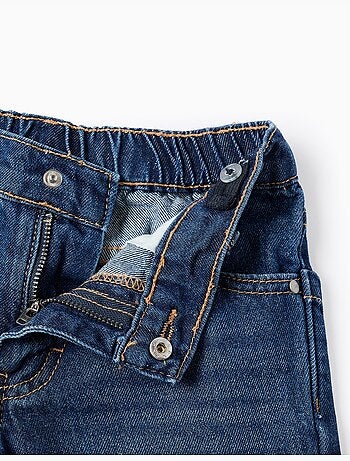 Bermuda midi vaquera de algodón con bolsillos