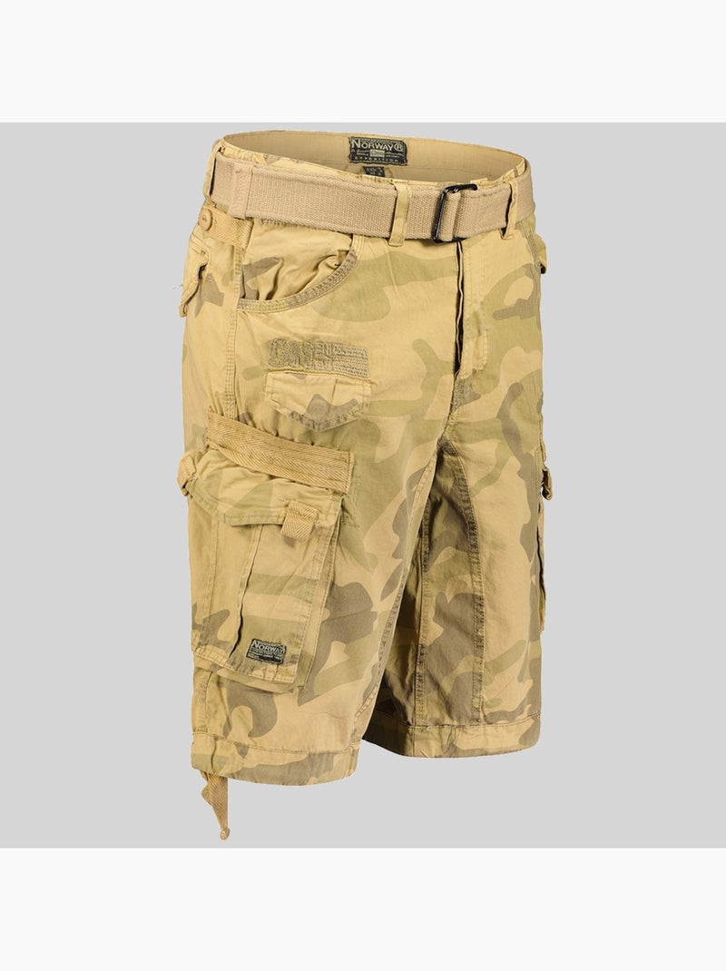 Bermuda panoramique camo – geographical norway Beige arena - Kiabi