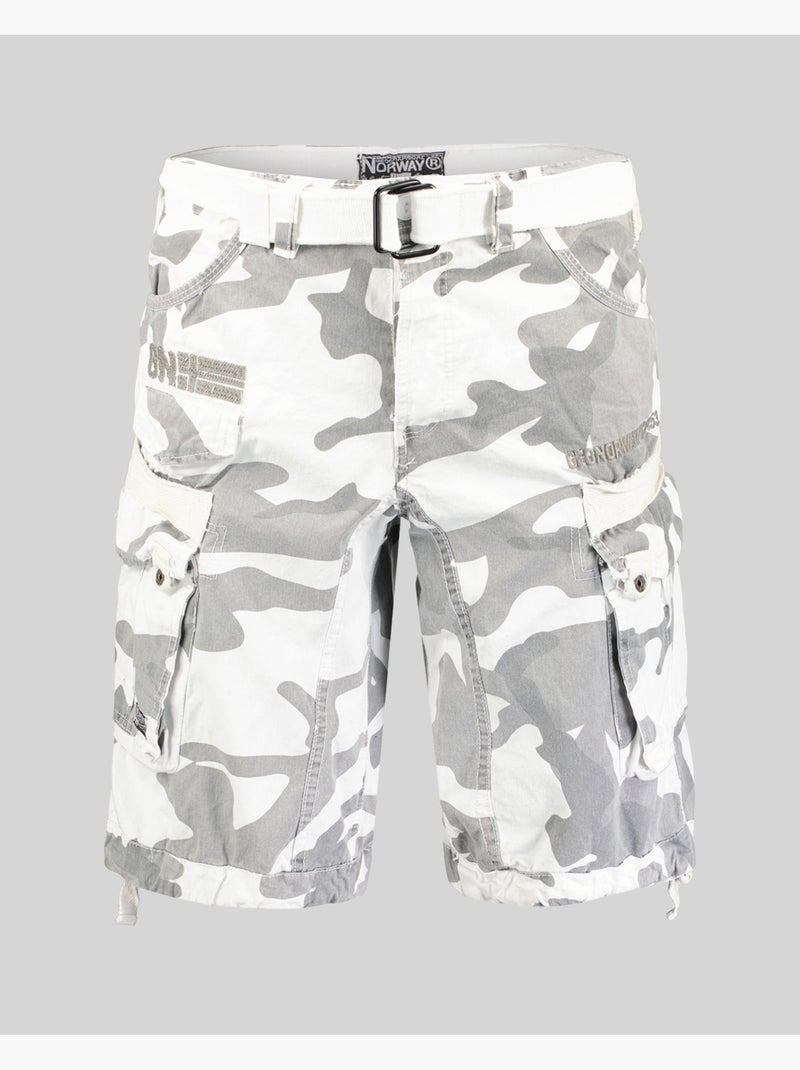 Bermuda panoramique camo – geographical norway Blanco Multicolor - Kiabi