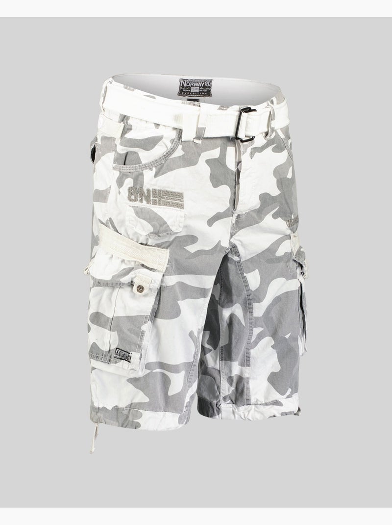 Bermuda panoramique camo – geographical norway Blanco Multicolor - Kiabi