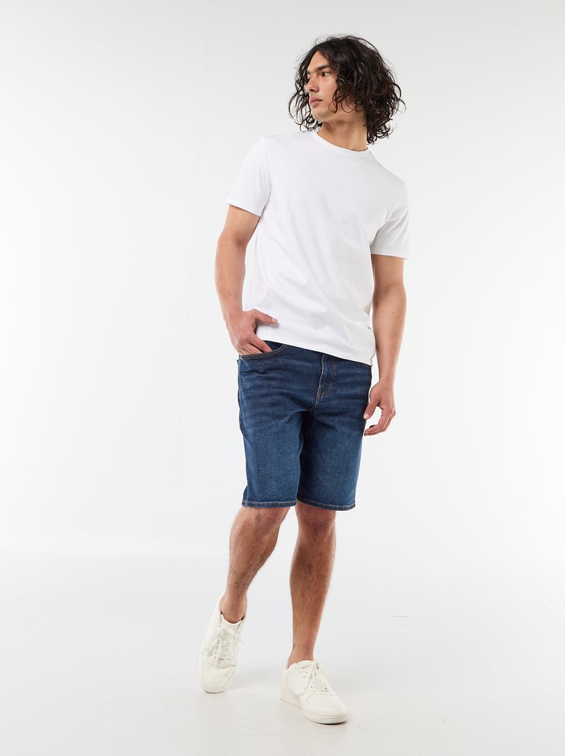 Bermuda vaquera slim fit Azul - Kiabi